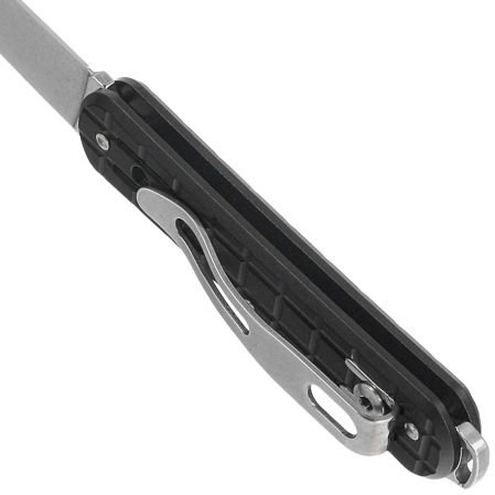 Scyzoryk Fox Vulpis Grenade Pattern Black Aluminium, Polished N690Co (FX-VPGP130 BK)