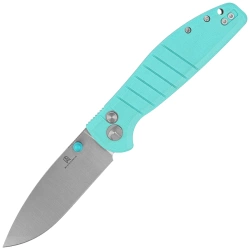 Bestechman Knife Goodboy Tiffany Blue G10, Satin / Stonewashed D2 by Keanu Alfaro (BMK04B)
