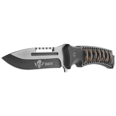 Martinez Albainox 32796 Knife ABS Black/Camo Stringing, Brushed/Black 3Cr13Mov