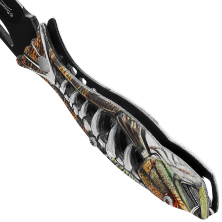 Nóż wędkarski brelok Martinez Albainox Golden Aluminium, Black 3Cr13Mov (18504-GD)