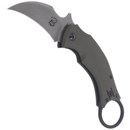 Nóż składany FOX Karambit Black Bird by Bastinelli G10 OD Green, Stone Washed (FX-591 ODSW)