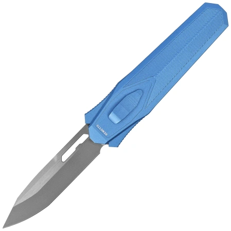 Nóż grawitacyjny Remette RT-Swordfish T Blue Aluminum/Fat Carbon, Stonewashed S35VN (ZL103D8)