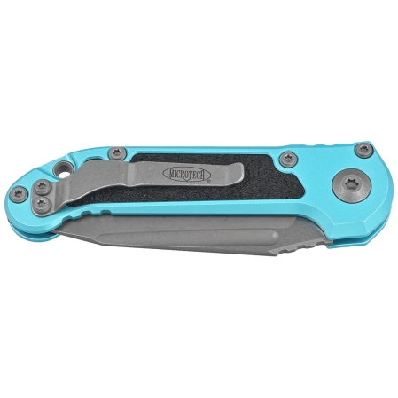 Nóż automatyczny Microtech LUDT Gen III T/E Turquoise Aluminium, Apocalyptic M390MK by Tony Marfione (1136-10APTQ)