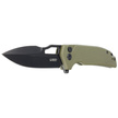 Kubey Knife RDF Green G10, Blackwash AUS-10 by HYDRA Design (KU316B)