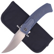 WE Knife Shuddan Blue Titanium, Satin Finish CPM 20CV by Rafal Brzeski (WE21015-2)