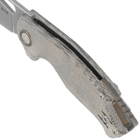 MKM Vincent Knife Green Canvas Micarta, Stonewashed MagnaCut by Jesper Voxnaesi (MK VCM-GC)