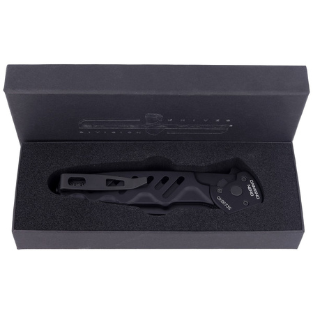 Extrema Ratio Caimano Nero Aluminum Automatic Knife, Black MIL-C N690 (04.1000.0169/BLK)