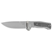 LionSteel Skinny Knife Grey Titanium/Carbon Fiber, Stonewashed MagnaCut by Molletta (SK01 GY)