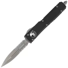 Microtech Ultratech D/E Black Aluminum, Apocalyptic M390 by Tony Marfione (122-11AP)