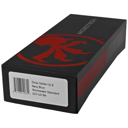 Nóż automatyczny OTF Microtech Dirac Delta D/E Navy Aluminium, Stonewashed by Tony Marfione (227-10NA)