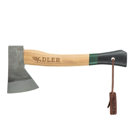 Adler Scout Hatchet Black / Green Ash Wood, C60 Carbon Steel (280.0E030A012)