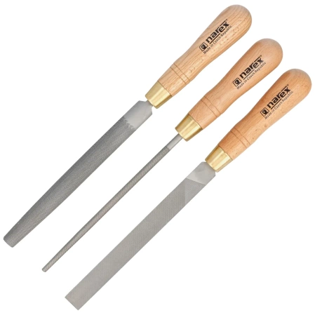 Zestaw pilników do metalu Mikov Narex Profi 3 szt. 200 mm (854302)