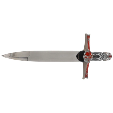 Sztylet Decor Habitat Templar Dagger Burgundy/Black/Silver ABS, Satin Stainless Steel (S3319)