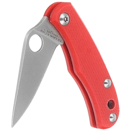 Nóż składany Spyderco Bug Red G10, Satin 12C27 (C133GRDP)