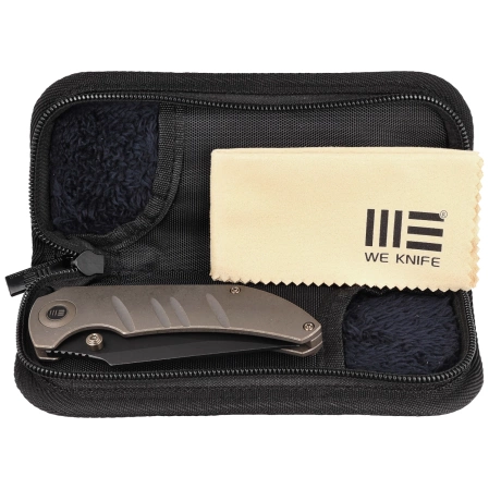 WE Knife Riff-Raff Bronze Titanium, Black Stonewash CPM 20CV by Matthew Christensen (WE22020B-1)