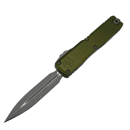 Microtech Ultratech Gen IV D/E OTF Knife OD Green Aluminum, Apocalyptic M390MK by Tony Marfione (11224-10APOD)