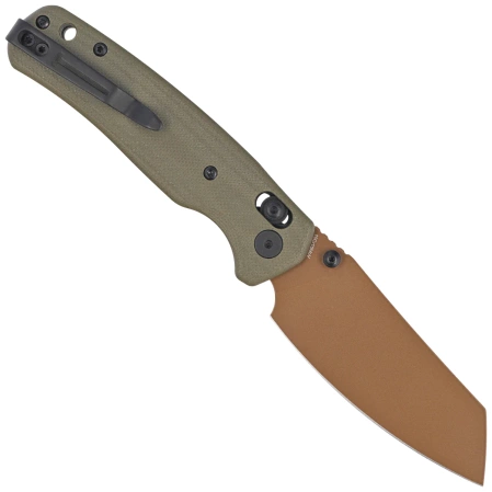 Nóż składany Bestechman Cicada's Wing OD Green G10, Gold 10Cr15MoV (BMK06C)
