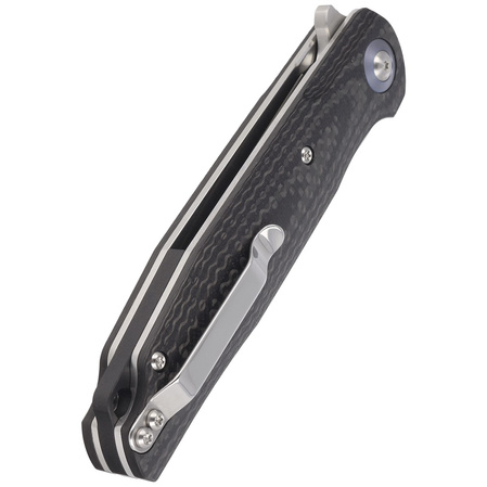 Bestech Knife Ascot Carbon Fiber / Black G10, Satin D2 (BG19A)