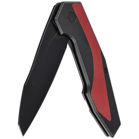 Civivi Hypersonic Black Steel / Burgundy G10, Black Stonewashed 14C28N by Gustavo T. Cecchini knife (C22011-3)