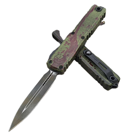 Microtech Ultratech Gen III ZBP D/E Signature OTF Knife Outbreak Aluminum, Outbreak M390MK by Tony Marfione (1122-1 OBDS)