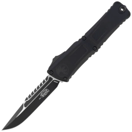 Microtech Combat Troodon Gen III Interceptor Signature Black Aluminum, Tactical M390MK by Tony Marfione (1217-1TS)