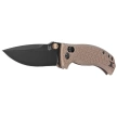 Fox Anzu Bronze Aluminium, Black PVD MagnaCut by Les George Knife (FX-560 ALBR)