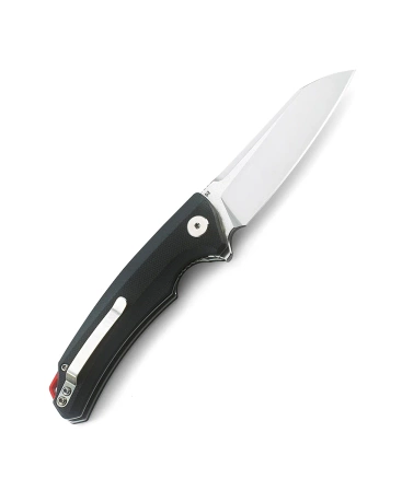 Bestech Texel Knife Black G10, Grey Stonewashed/Satin D2 by A Purvis Blades (BG21A-1)