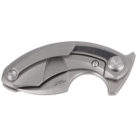 Nóż składany Bestech Strelit Grey Titanium/Marbled Carbon Fiber, Satin/Stonewashed M390 by Ostap Hel (BT2103M)