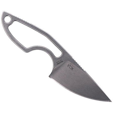 MKM Mikro 1 Naked Stainless Neck Knife, Stonewashed M390 by Jesper Voxnæs (MKMR01-N)