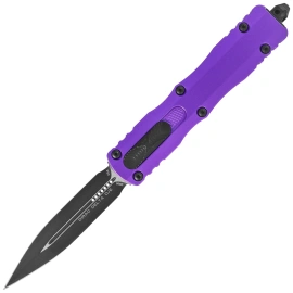 Nóż automatyczny OTF Microtech Dirac Delta D/E Purple Aluminium, Black M390 by Tony Marfione (227-1PU)