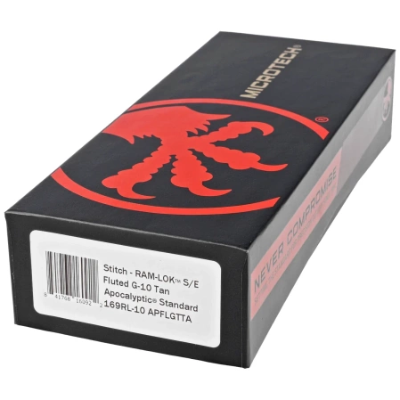 Microtech Stitch Ram-Lok S/E Knife Tan Fluted G10, Apocalyptic M390MK by Borka Blades and Tony Marfione (169RL-10APFLGTTA)