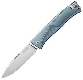 LionSteel Thrill Knife Blue Titanium, Satin M390 by Molletta (TL BL)