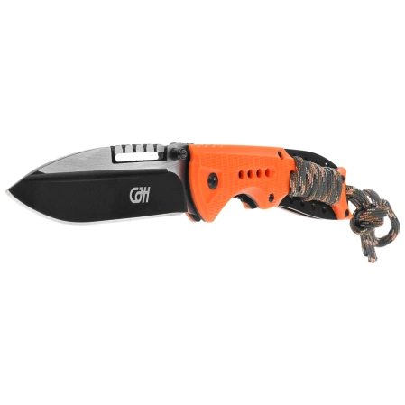 Nóż składany Herbertz CJH Orange Plastic/Paracord, Black 420 (10000356)