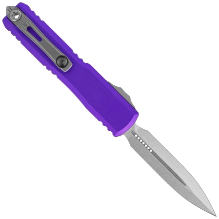 Microtech Ultratech Gen IV D/E OTF Knife Purple Aluminum, Stonewashed M390MK by Tony Marfione (11224-10PU)