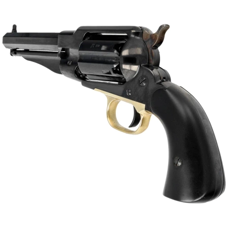 Pietta 1858 Remington New Model Army Steel Sheriff Black Grip .44 Revolver (RGASH44/BD/VB)