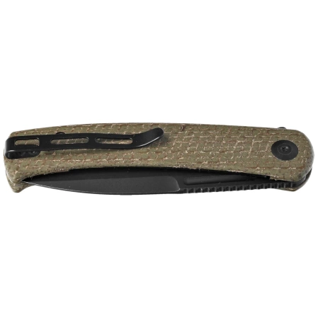 Nóż składany Civivi Caetus Green Burlap Micarta, Black Stonewashed 14C28N (C21025C-3)