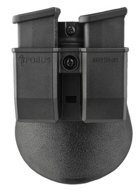 Fobus Double Magazine Pouch for Single-Stack 9mm Mag: Glock 43, 43X, 48, S&W Shield, Sig P365, Springfield XDS, Ruger (6912ND)