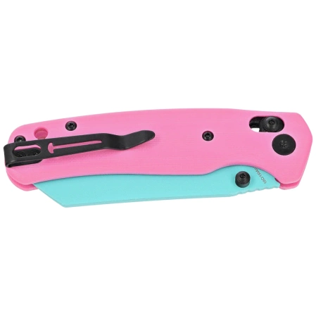 Bestechman Cicada's Wing Knife Pink G10, Blue 10Cr15MoV (BMK06E)