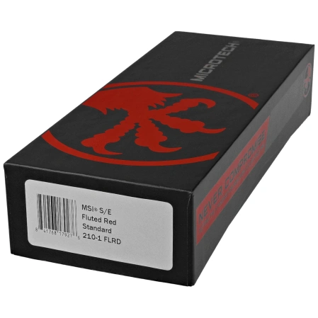 Nóż składany Microtech MSI S/E Fluted Red Aluminium, Black M390MK by Tony Marfione (210-1FLRD)
