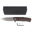 LionSteel Myto Knife Earth Brown Aluminum, Stonewashed M390 by Molletta (MT01A ES)