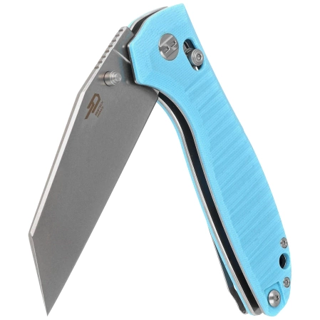 Bestech Liger Knife Light Blue G10, Stonewashed D2 by Keanu Alfaro (BG61D)