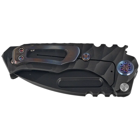 Medford Micro Praetorian T Tanto, Black DLC ''Predator'' Titanium, Flm HW, Brsh/Flm Clip, Black DLC S45VN by Greg Medford (MK0084PT-30PV-TFCF-BP)