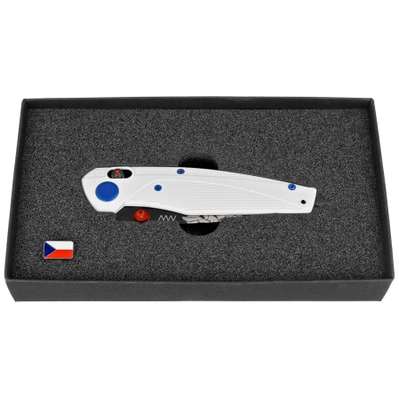 ANV A100 BB Limited Edition No 14/100 Knife White GRN, Black DLC Sleipner (ANVA100-036)