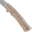 Viper Gianghi Brown Burlap Micarta, Stonewashed N690Co by Fabrizio Silvestrelli Knife (V4882IM)