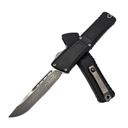 Microtech Combat Troodon Gen III S/E OTF Knife Black Aluminium, Apocalyptic M390MK by Tony Marfione (1143-10AP)