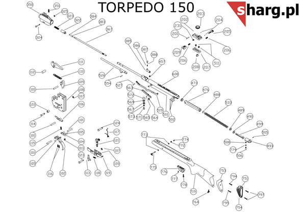 Sprężyna bezpiecznika spustu wiatrówka Hatsan MOD 33 - Torpedo 155, Dominator 200, Proxima (118)