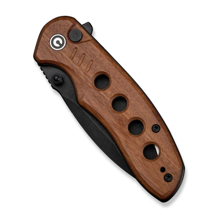 Civivi Triptych Knife Guibourtia Wood, Black Stonewashed 14C28N (C23085B-3)