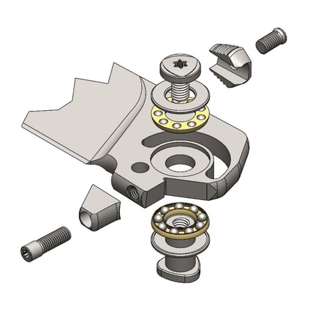 LionSteel T.R.E. Knife Grey Titanium/Blue Ti, Stonewashed M390 by Molletta (TRE BL)