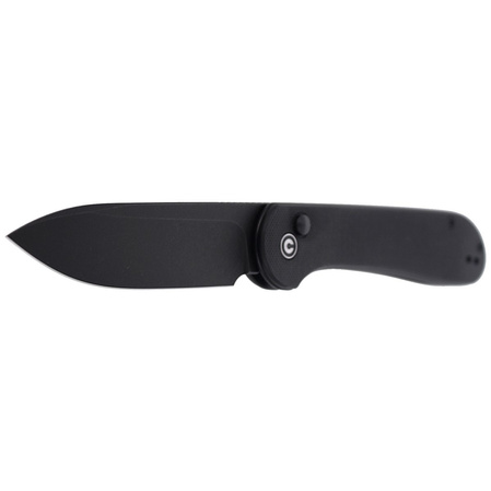 Nóż Knife CIVIVI Button Lock Elementum Black G10, Black Stonewashed (C2103A)