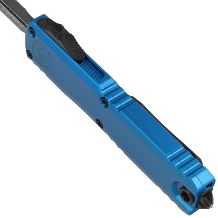 Nóż automatyczny OTF Microtech Ultratech Gen IV D/E Blue Aluminium, Black M390MK by Tony Marfione (11224-1BL)